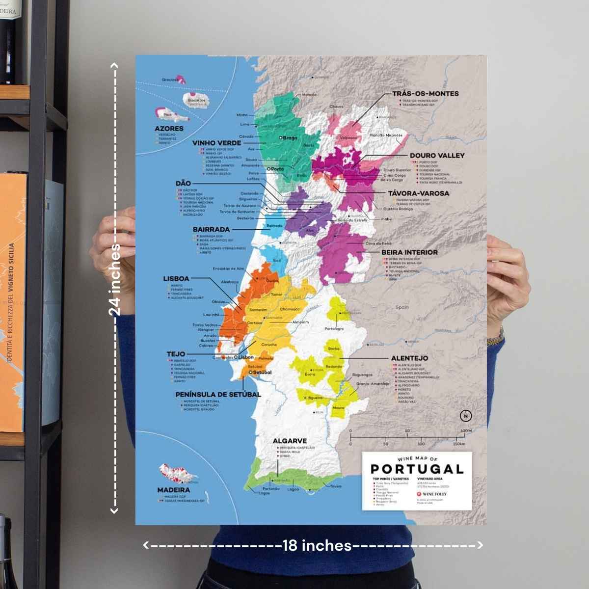 Portugal Wine Map - 2nd Edition