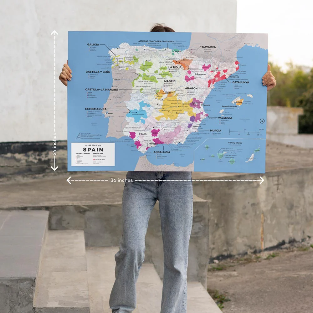 Spain Wine Map XL - 2nd Edition